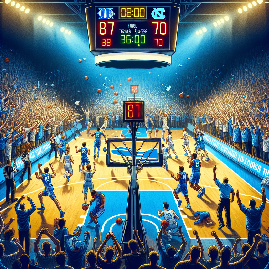 Duke Triumphs Over North Carolina with 87-70 Victory