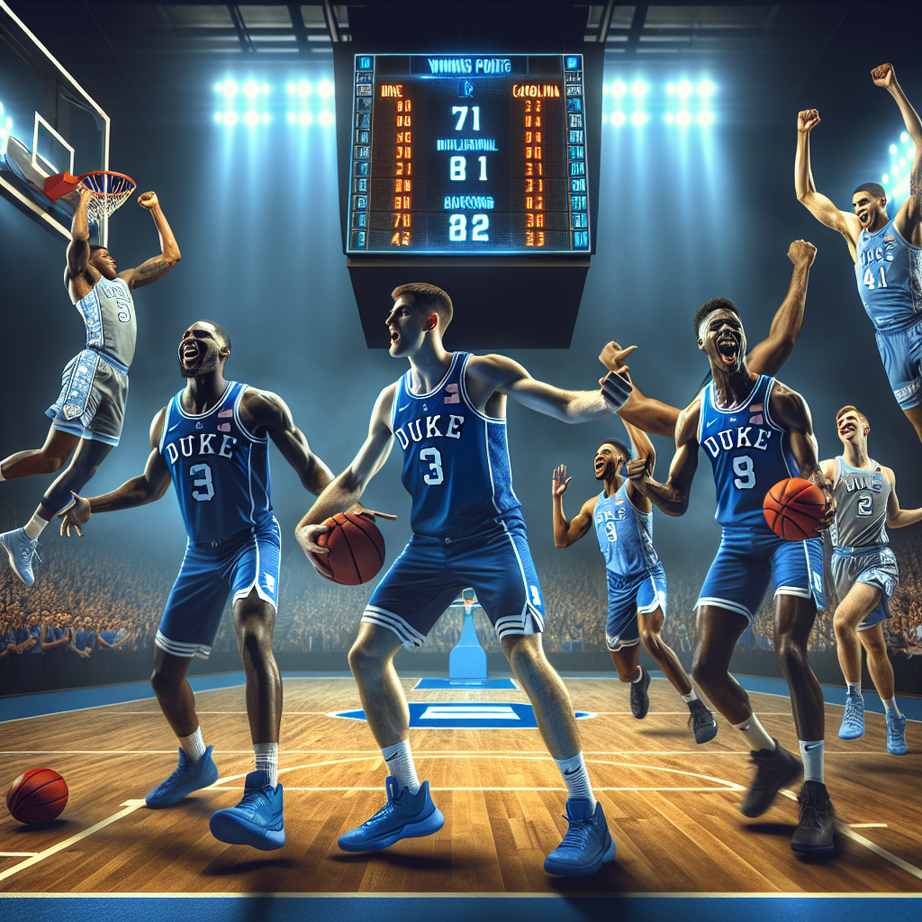 Duke's Versatile Performance Secures Victory Over North Carolina
