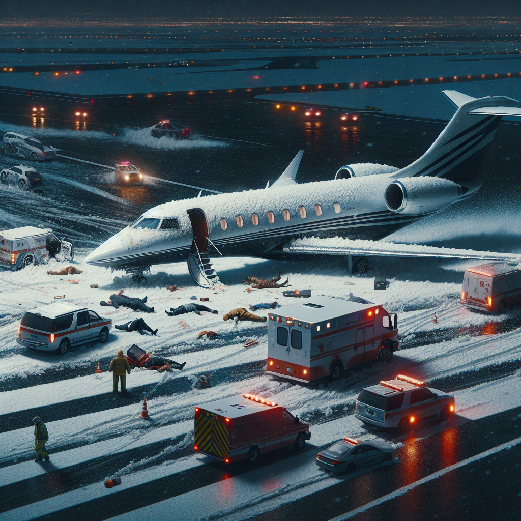 Fatal Collision: Business Jet Skids Off Runway at US Airport