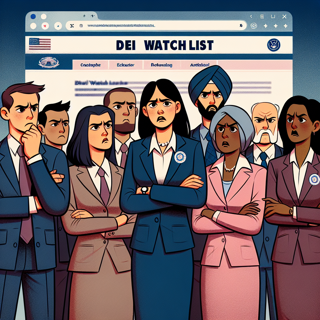 "Federal Workers Outraged by 'DEI Watchlist' Website Impact"