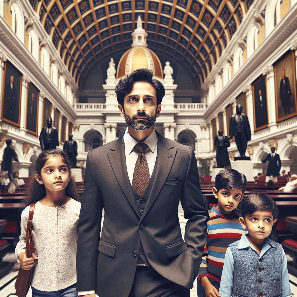 Former UK PM Rishi Sunak and Family Tour Parliament House