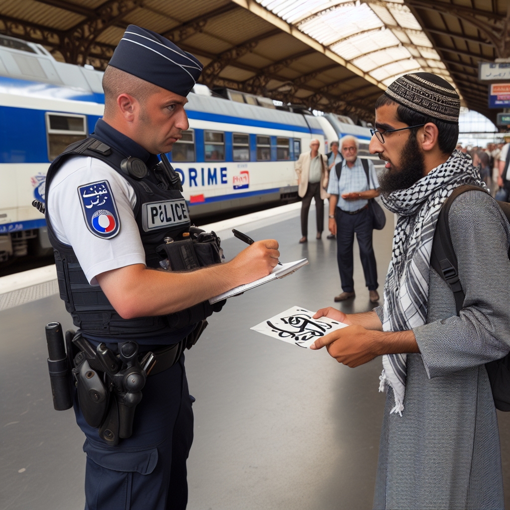 French Police Confront Syrian Man Painting Swastikas at Train Station (VIDEOS)