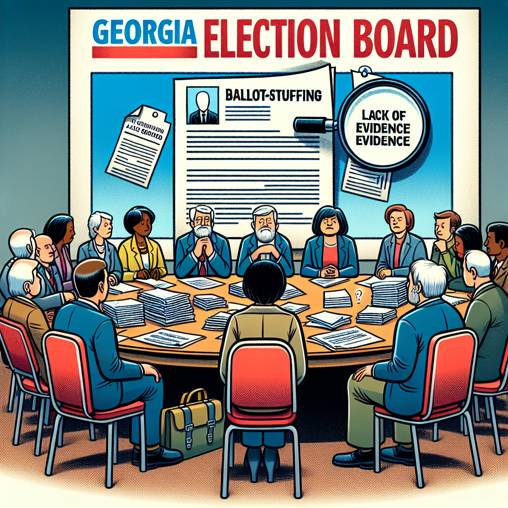 Georgia Election Board Dismisses Case Due to Lack of Ballot-Stuffing Proof