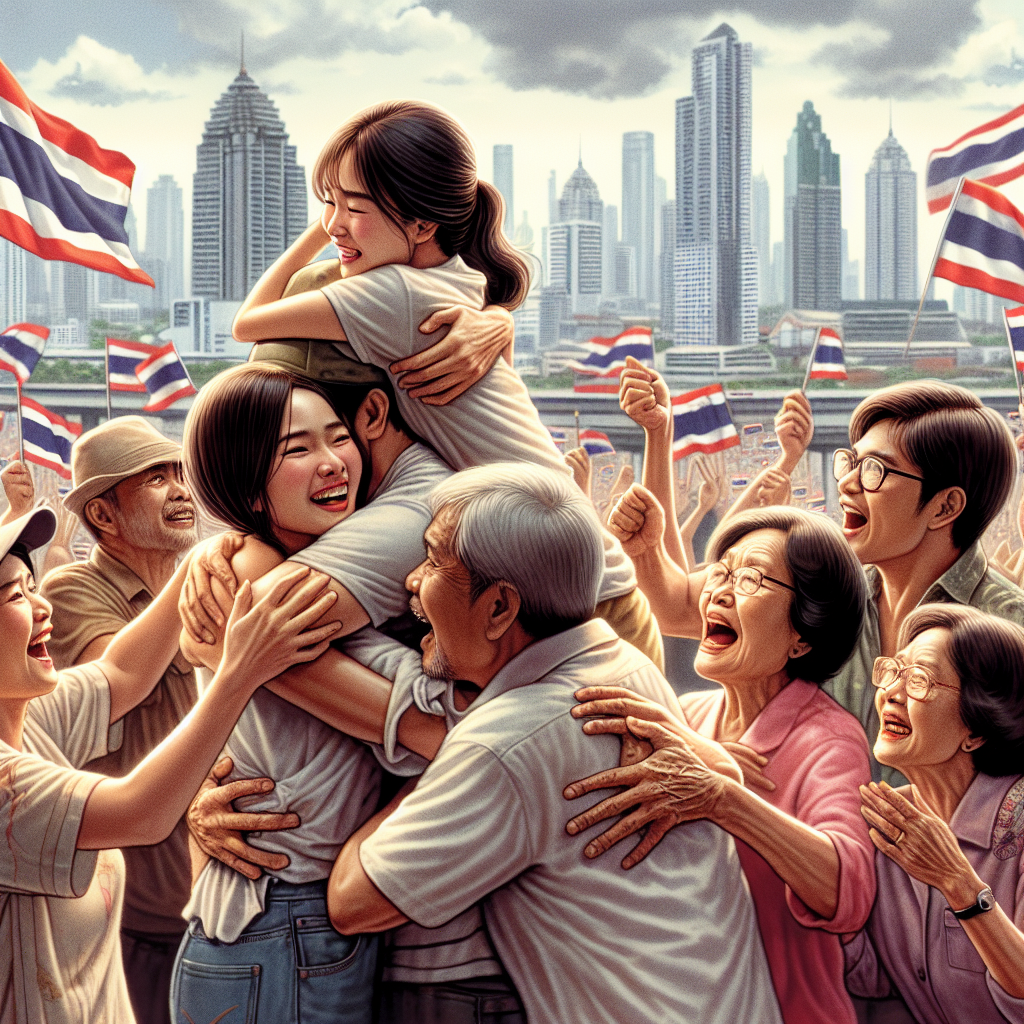 "Grateful Return: Thai Captives Reunite with Families in Bangkok After Year in Gaza"