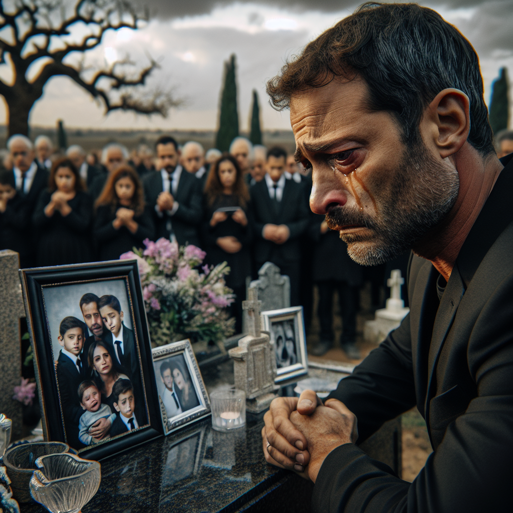 "Heartbroken: Ex-Israeli Hostage Mourns Wife and Sons at Funeral"