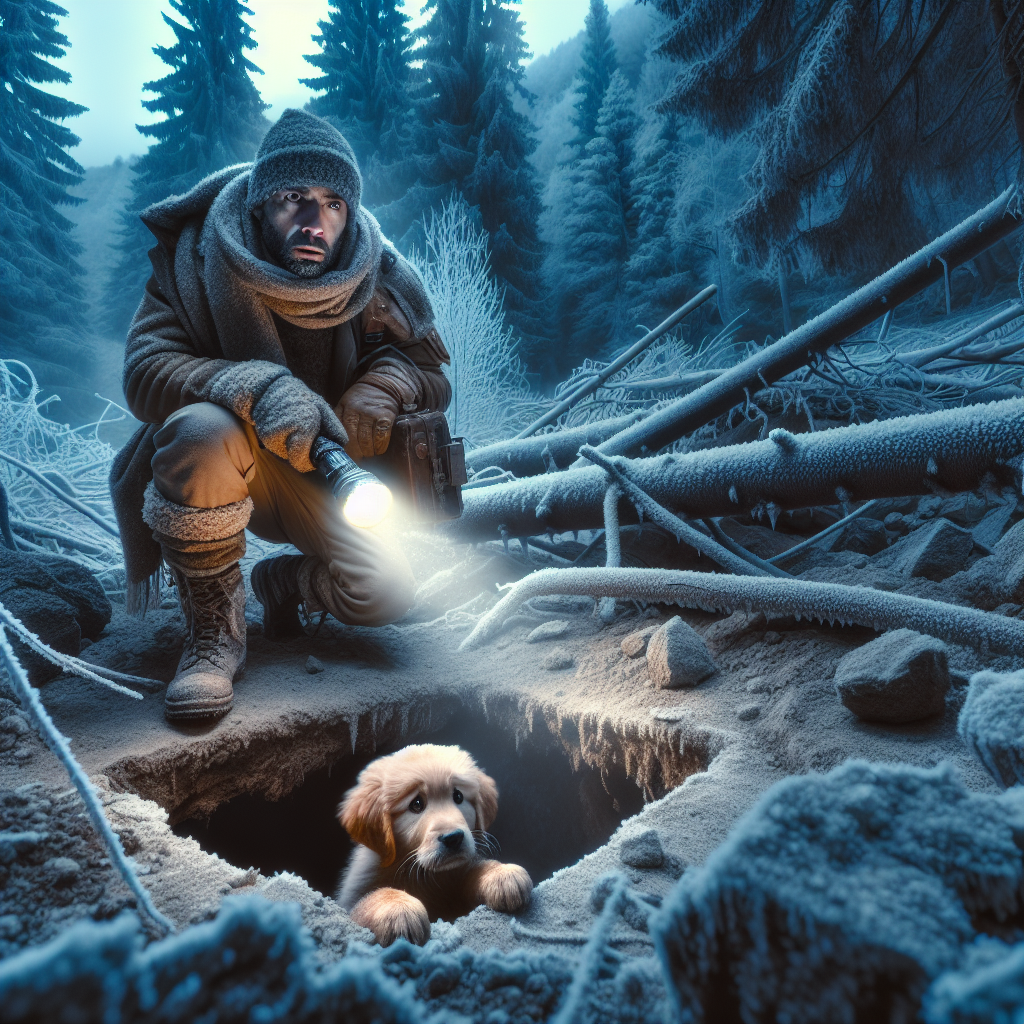 Hiker Saves Puppy from Abandoned Coal Pit After Weeklong Cold Search