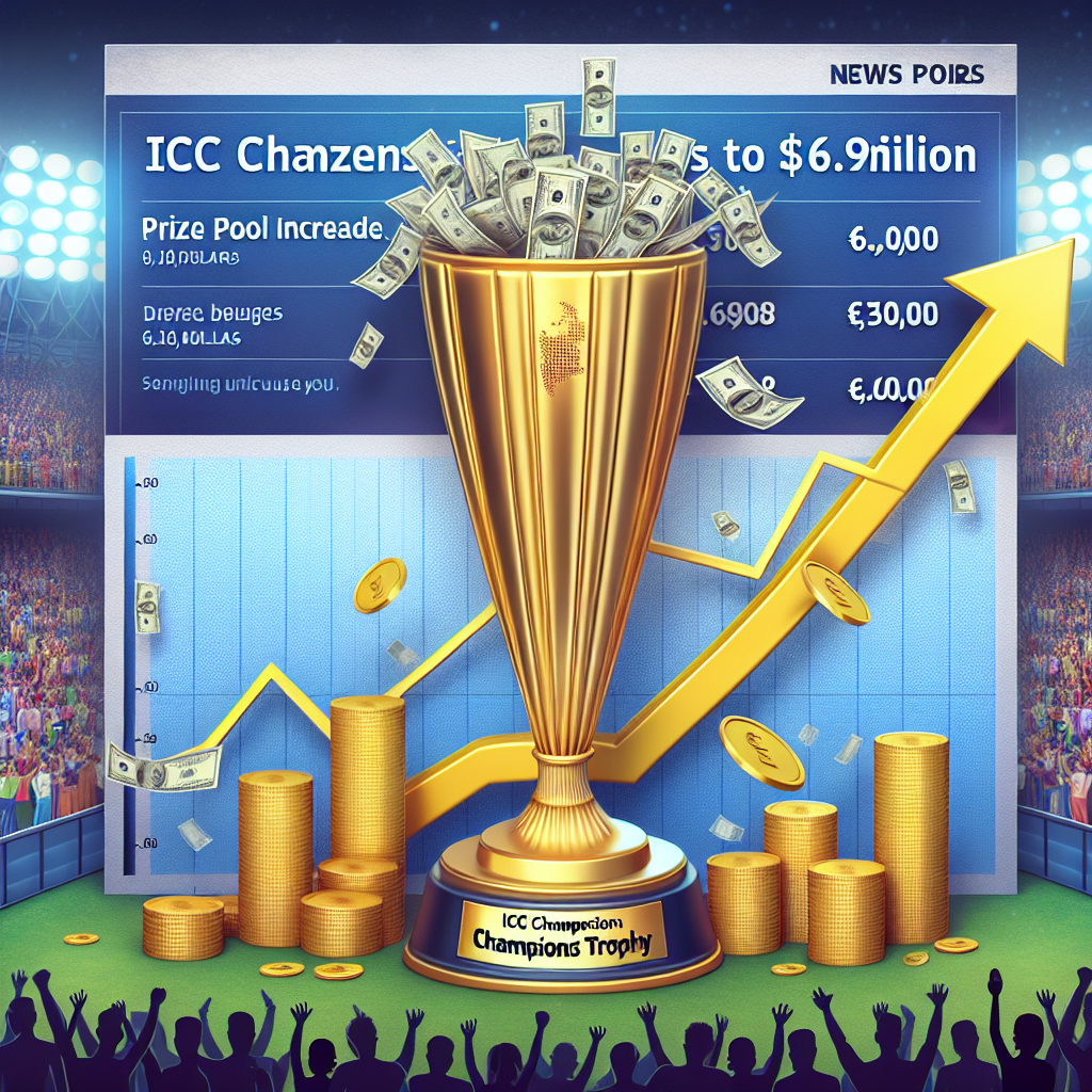 ICC Champions Trophy: Prize Pool Increases to $6.9 Million