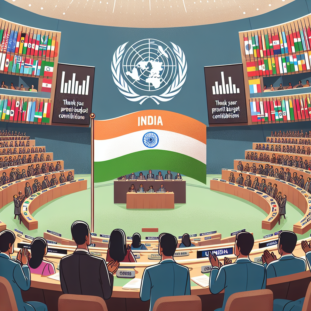 India Recognized by UN for Prompt Budget Contributions