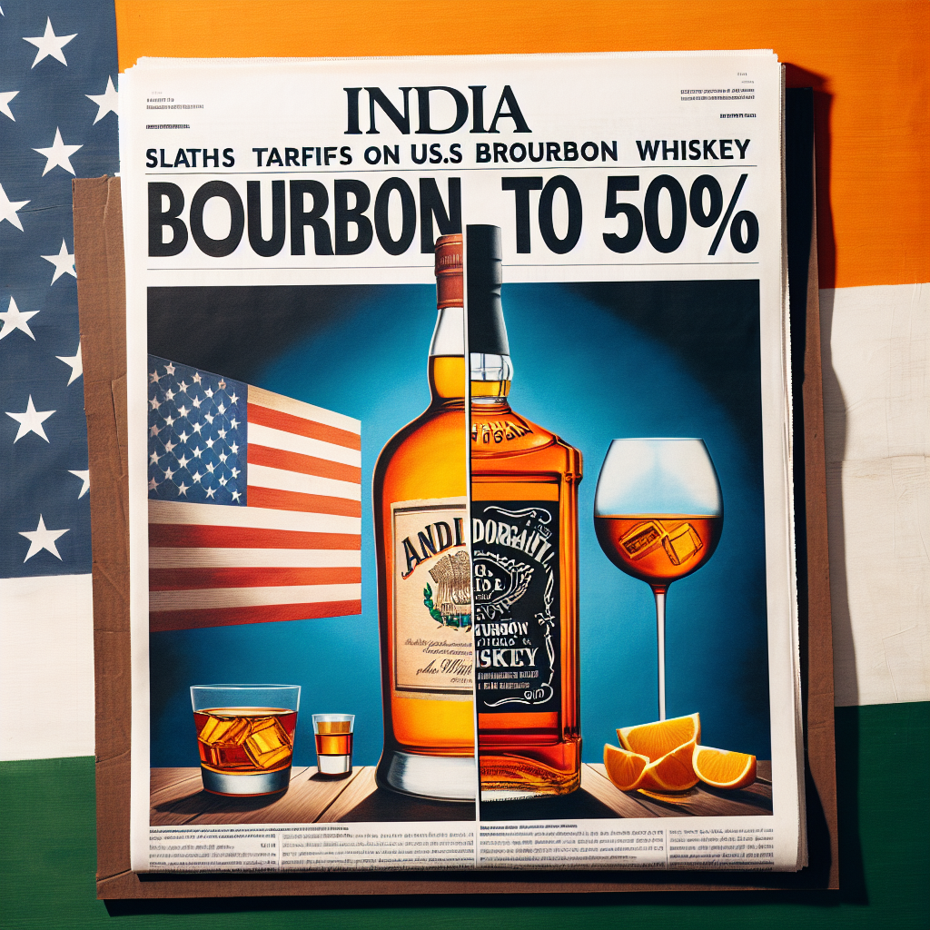 India Slashes Tariffs on US Bourbon Whiskey from 150% to 50%