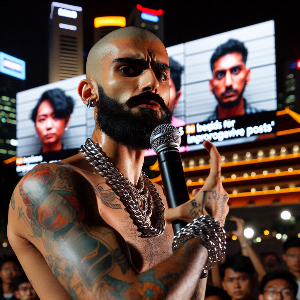 Indian-Origin Rapper Begins Prison Sentence for Racist Online Posts in Singapore