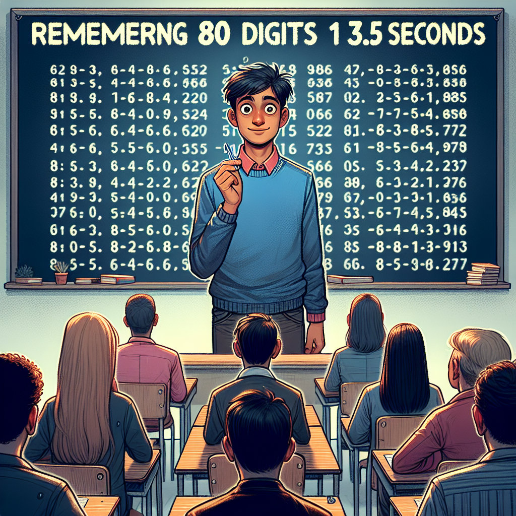 Indian Student Sets Record by Memorizing 80 Digits in 13.5 Seconds
