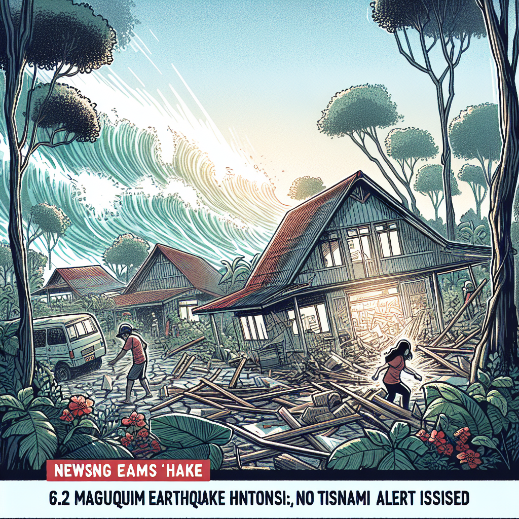 Indonesia Struck by 6.2 Magnitude Earthquake, No Tsunami Alert Issued