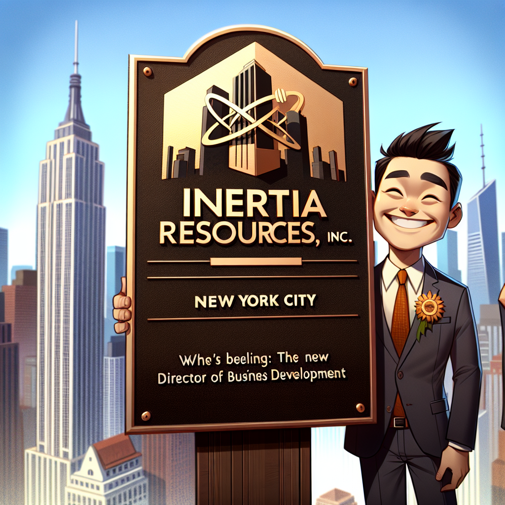 Inertia Resources, Inc. Expands to New York, Appoints Timan Lee as Director of Business Development