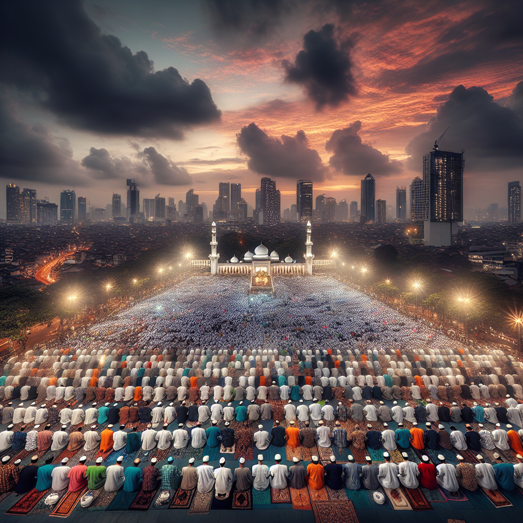 Jakarta Hosts First Ramadan Prayer for Muslim Worshippers