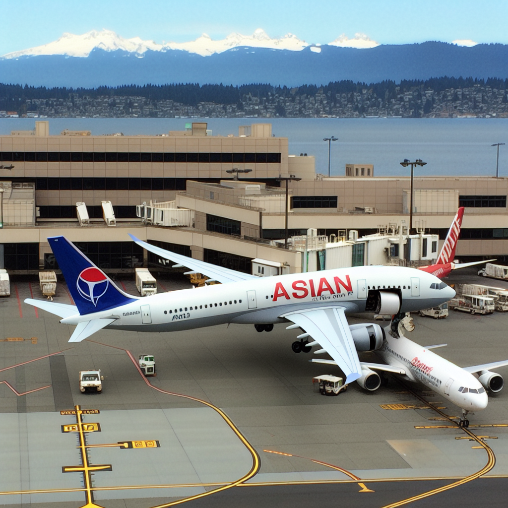 Japan Airlines Plane Clips Parked Delta Aircraft at Seattle Airport