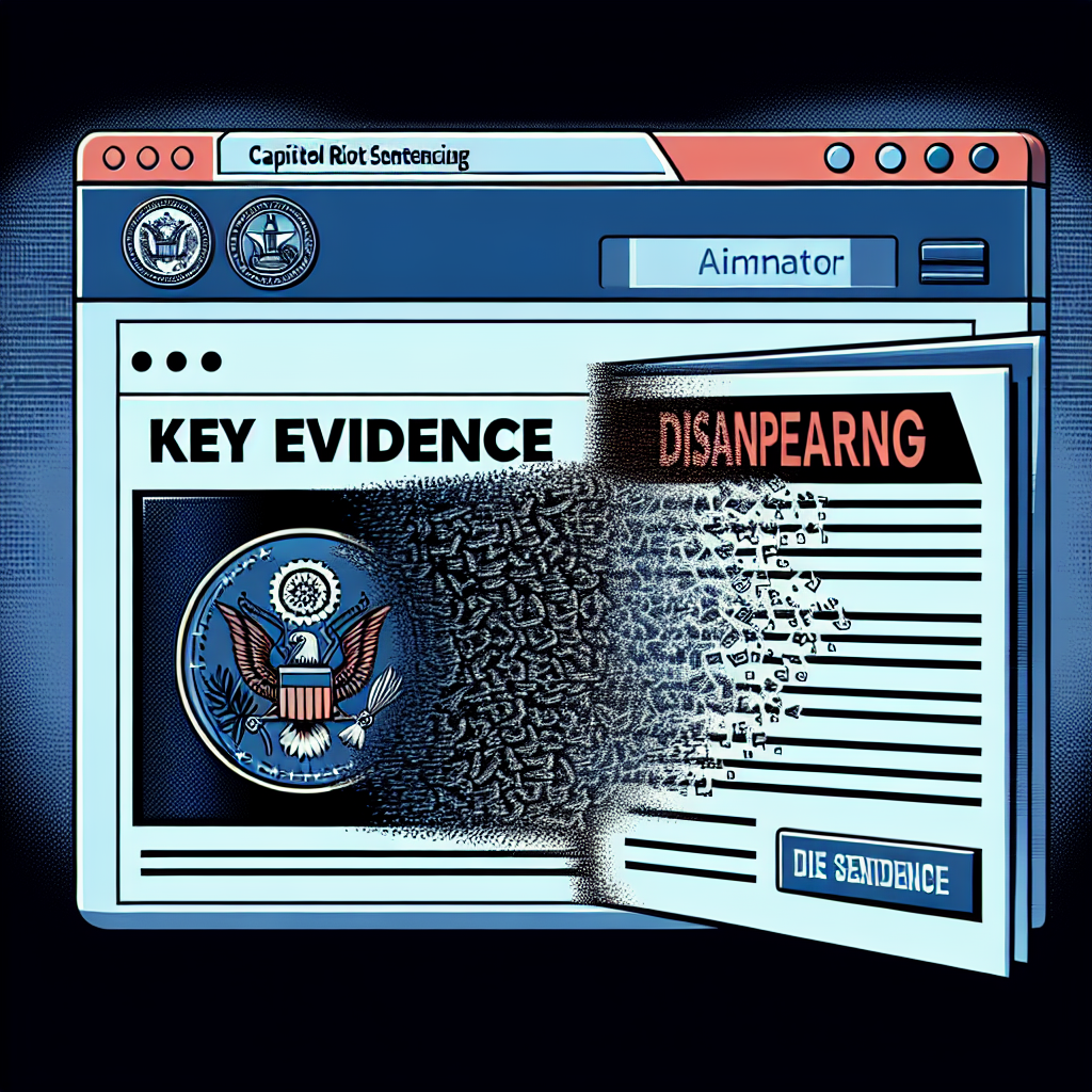 Key Evidence in Capitol Riot Sentencing Disappears from Government Website