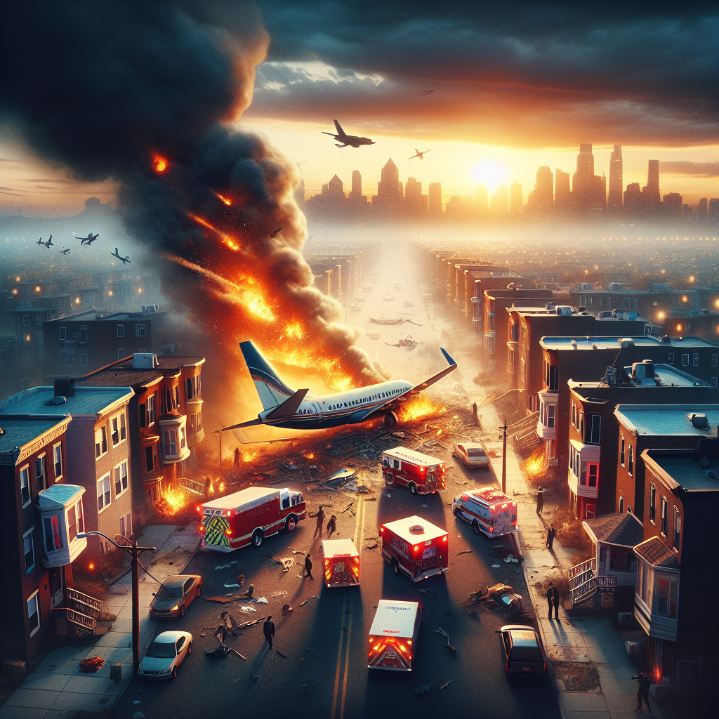 Light Aircraft Accident Triggers Major Fire Near Philadelphia Residences