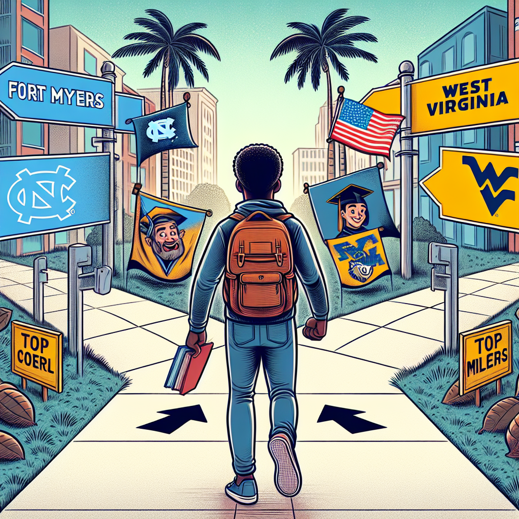 Madrid Tucker of Fort Myers Chooses UNC and West Virginia as Top School Picks