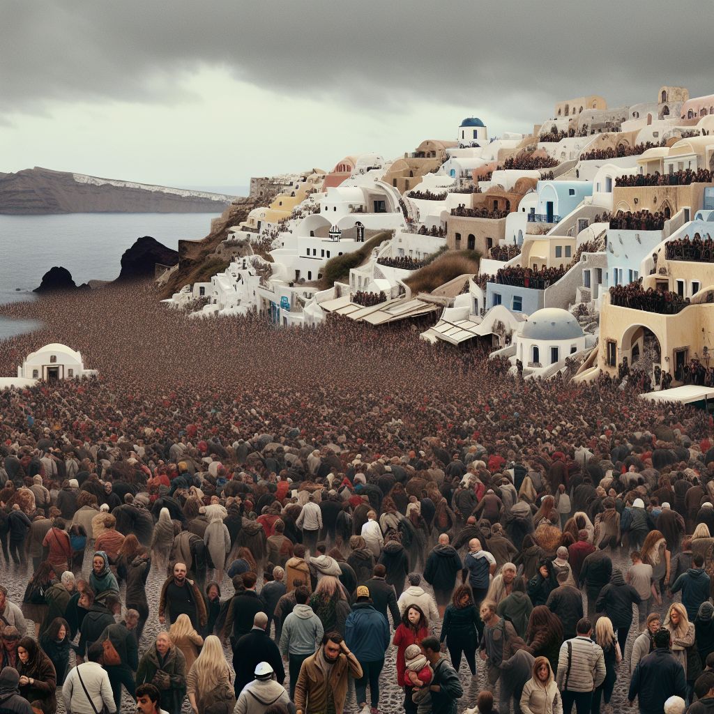 Mass Evacuation from Santorini Amidst Series of Earthquakes