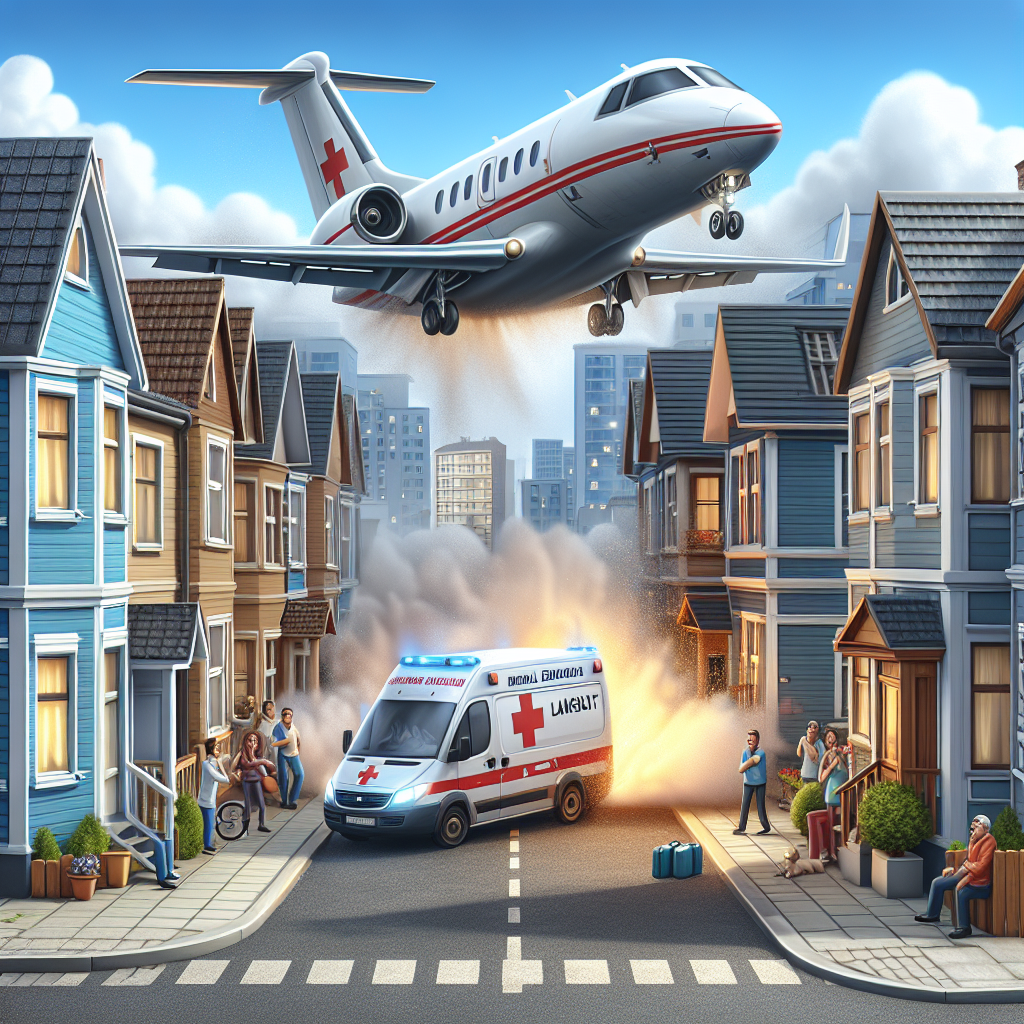Medevac Jet Crash Lands in US Residential Area (VIDEO)