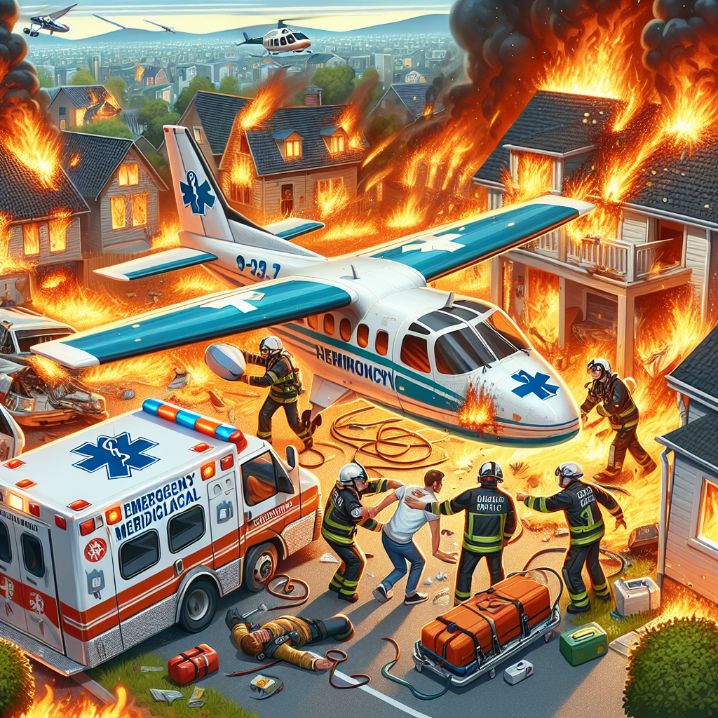 Medical Plane Crash in Philadelphia Ignites Homes, Involving Child Patient and Crew