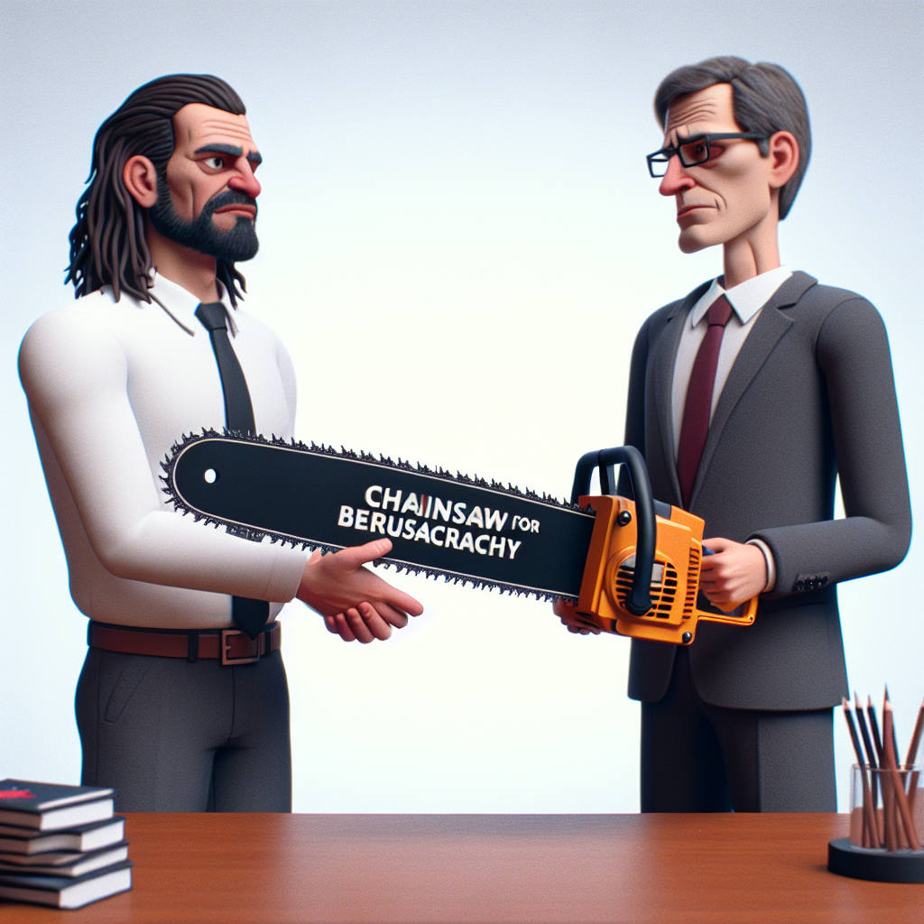 Milei Gifts Musk a 'Chainsaw for Bureaucracy' (VIDEO)