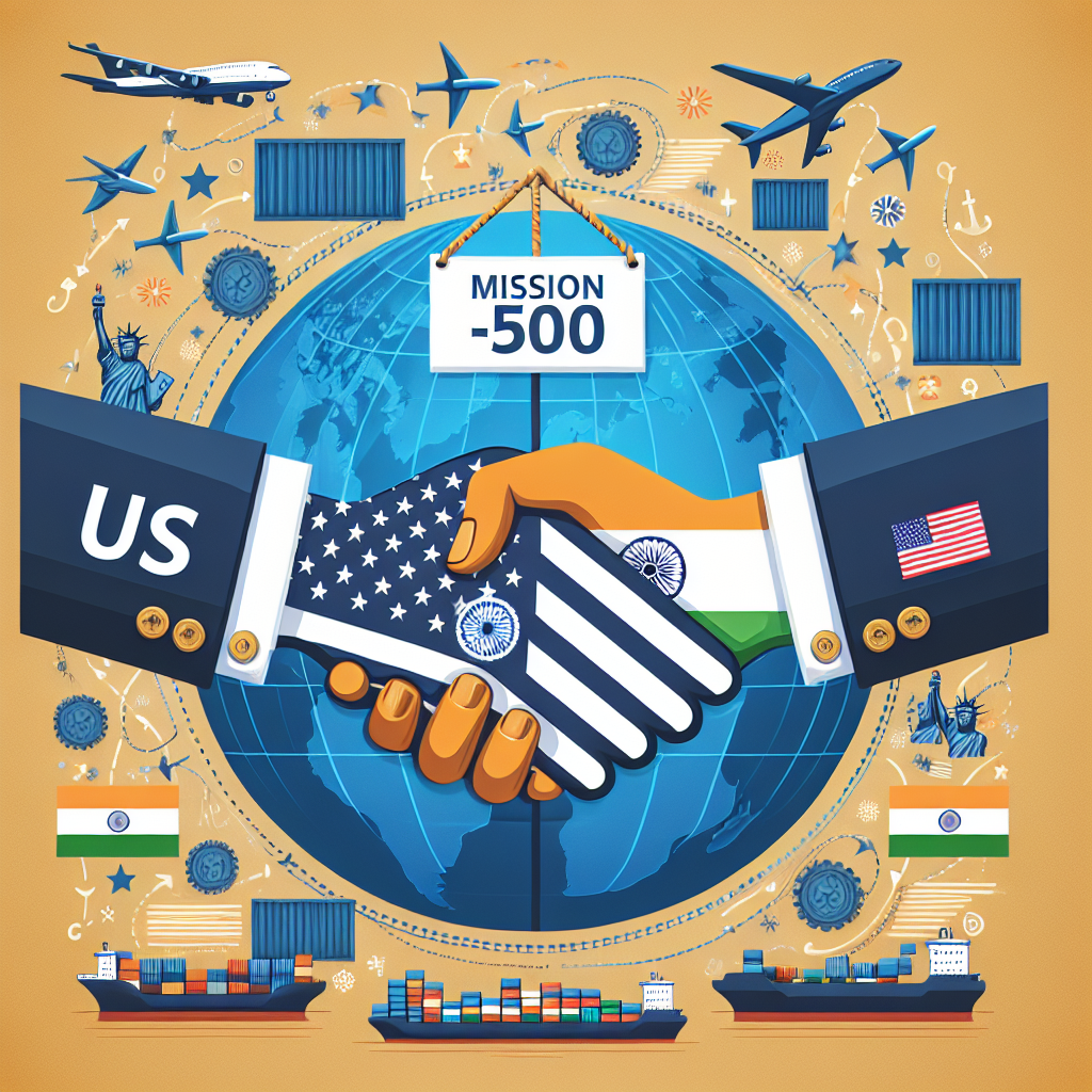 "Mission-500: India and US Set Ambitious Goal to Double Trade by 2030"