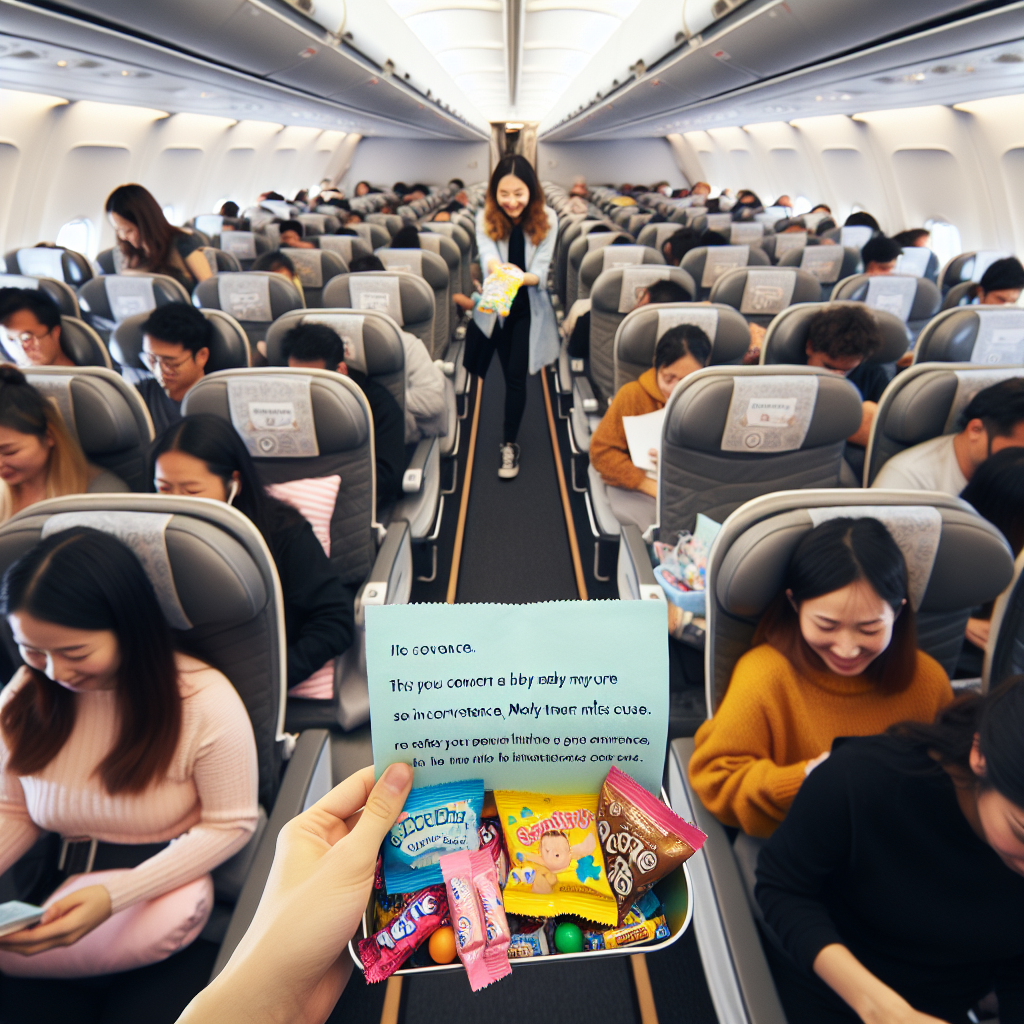 New Mom's In-Flight Goodie Bags and Notes Delight Passengers