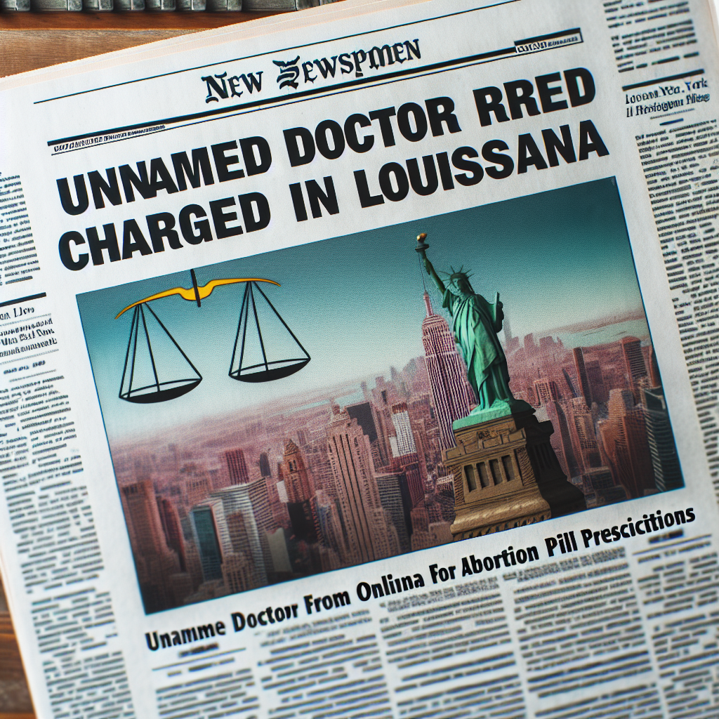 New York Doctor Charged in Louisiana for Online Abortion Pill Prescriptions