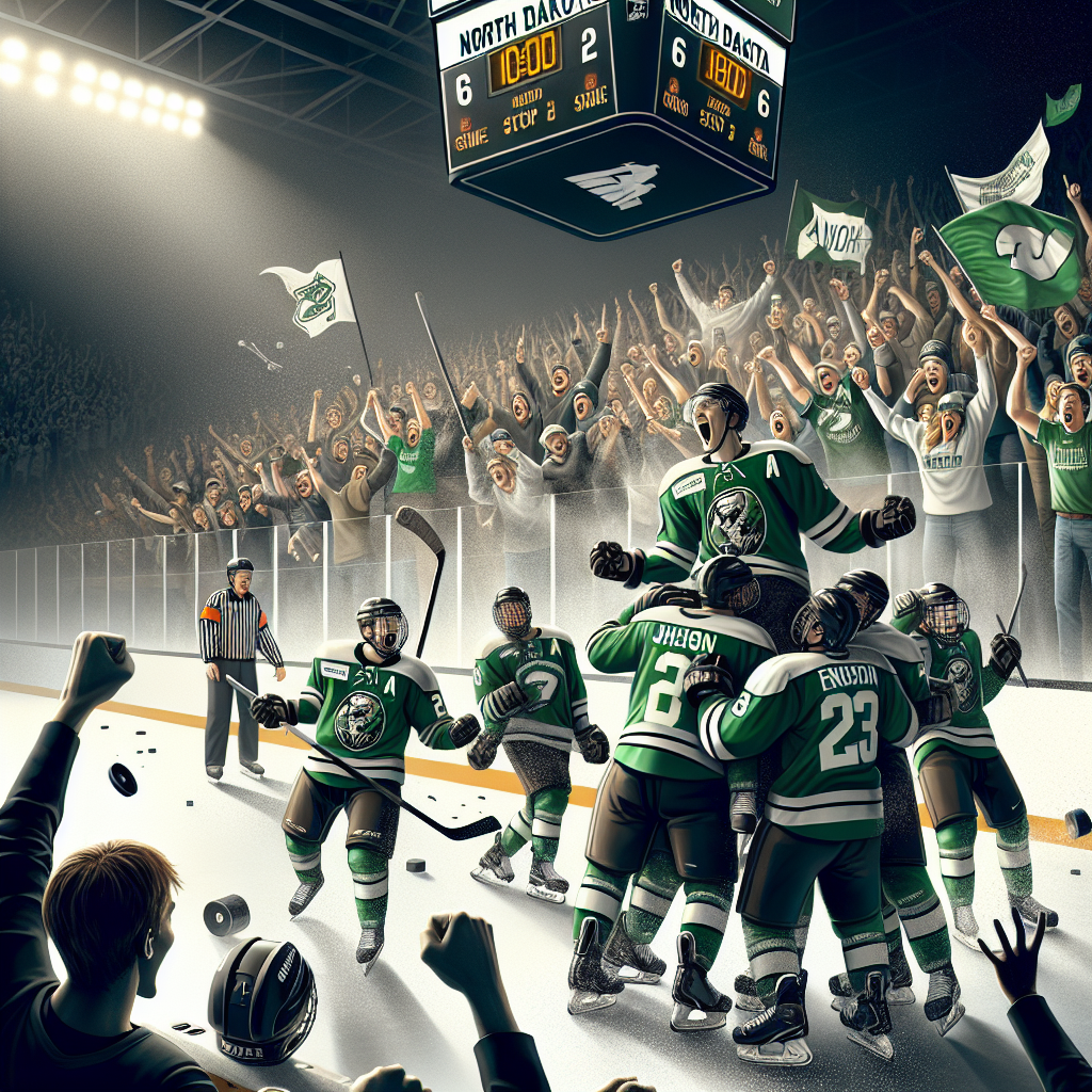 North Dakota Dominates St. Cloud State with 6-2 Victory to Complete Season Sweep