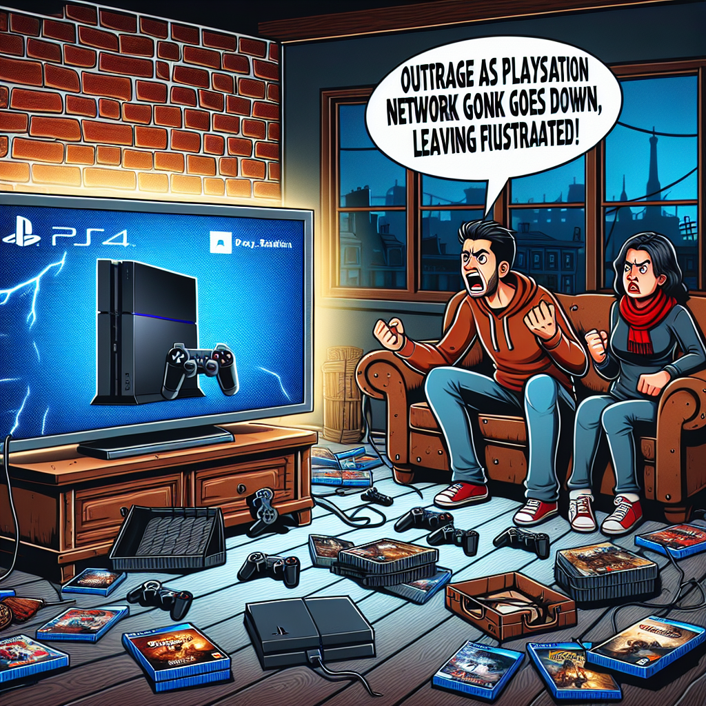 "Outrage as PlayStation Network Goes Down, Leaving Gamers Frustrated"