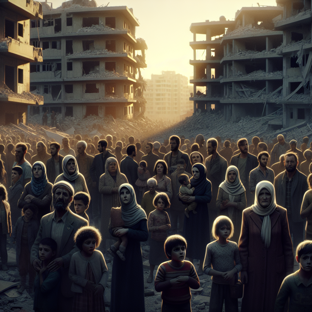 Palestinians Await Aid Amidst Gaza's Ruins