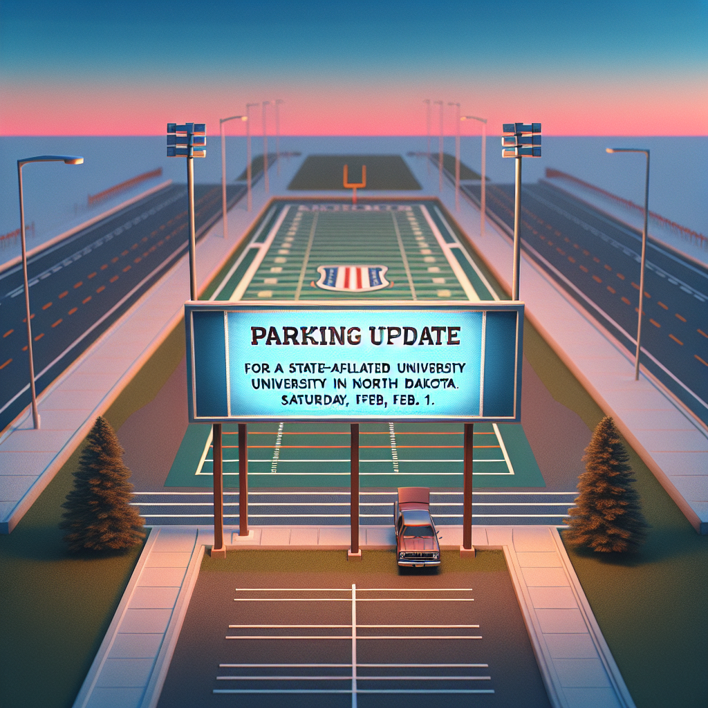 Parking Update for North Dakota State Athletics Event on Saturday, Feb. 1