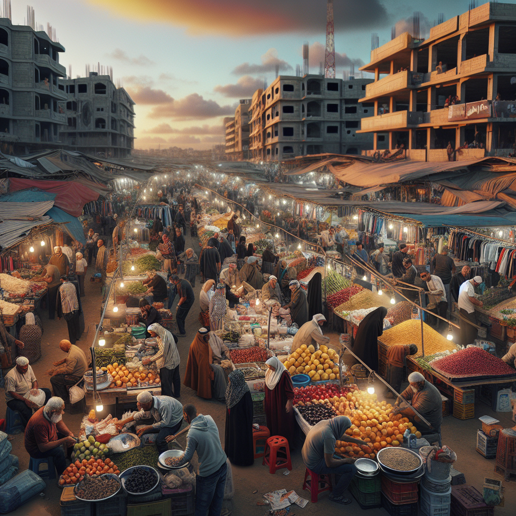 Reconstructing Jabalia's Central Market: Gaza's Resilient Efforts