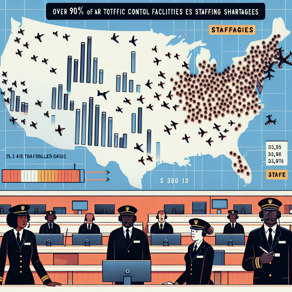 Report Reveals Over 90% of 313 US Air Traffic Control Facilities Face Staffing Shortages