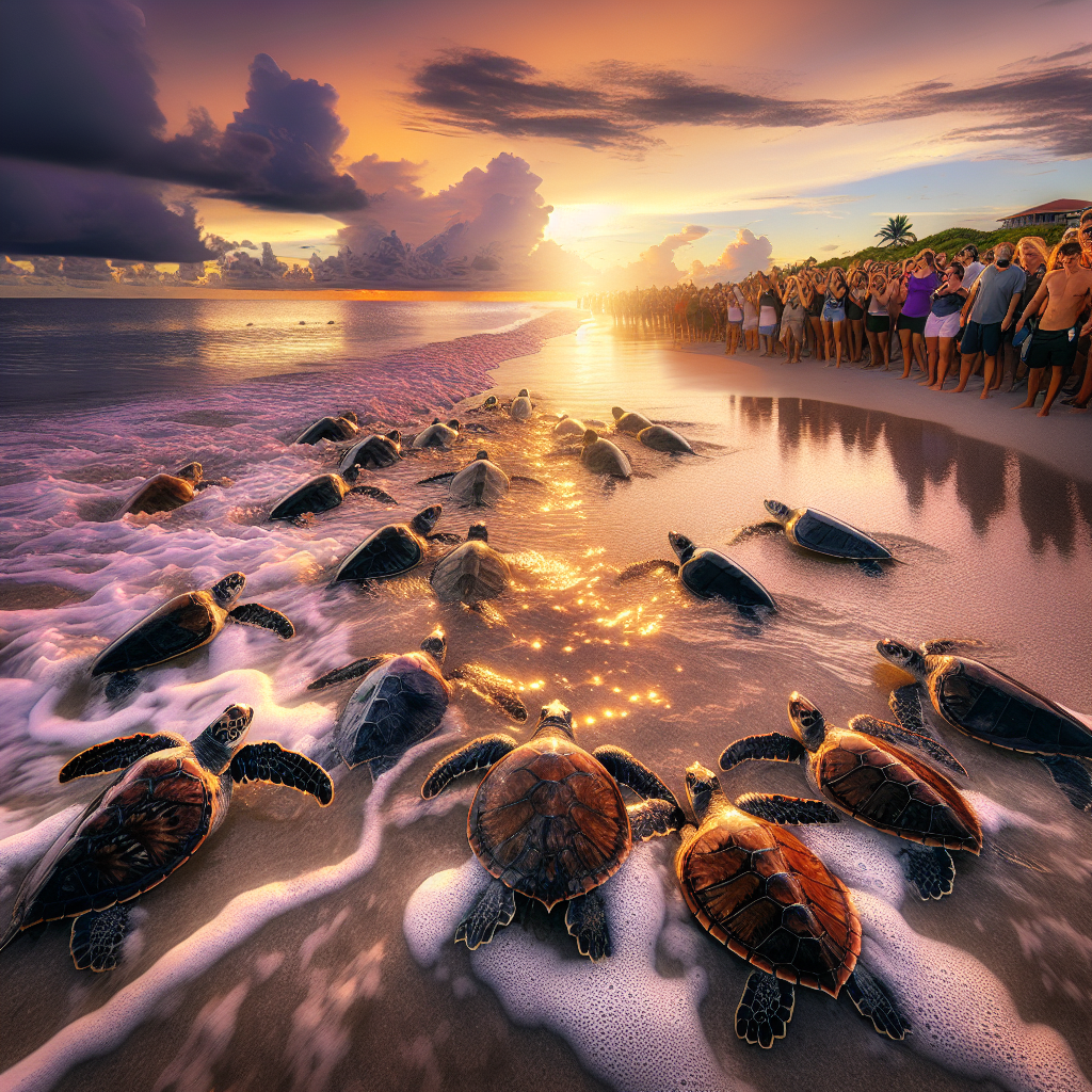 Rescued Sea Turtles Released Back into Florida's Atlantic Waters After Cold Shock Recovery