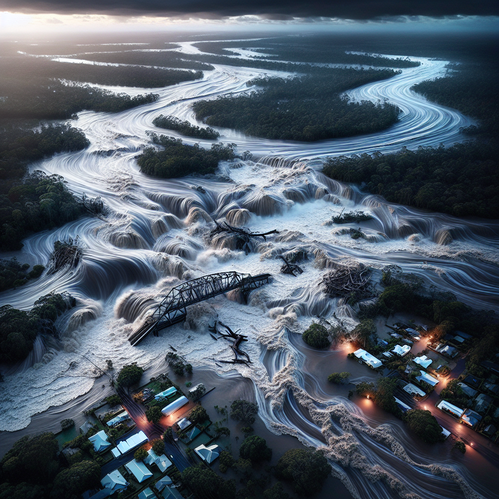 Rising Floodwaters in Australia Cause Power Outages and Bridge Collapse