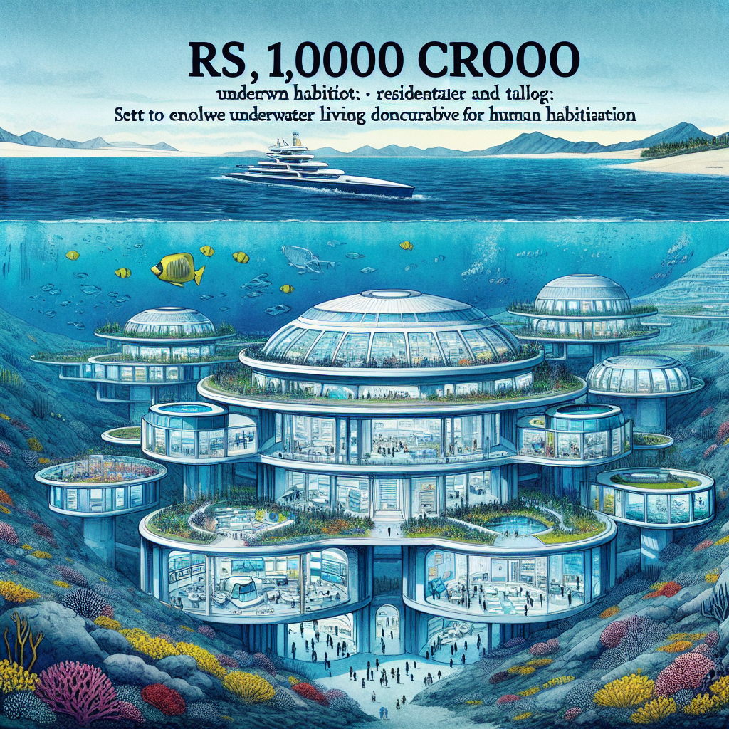 Rs 1,000 Crore Underwater Habitat Set to Enable Ocean Living by 2027