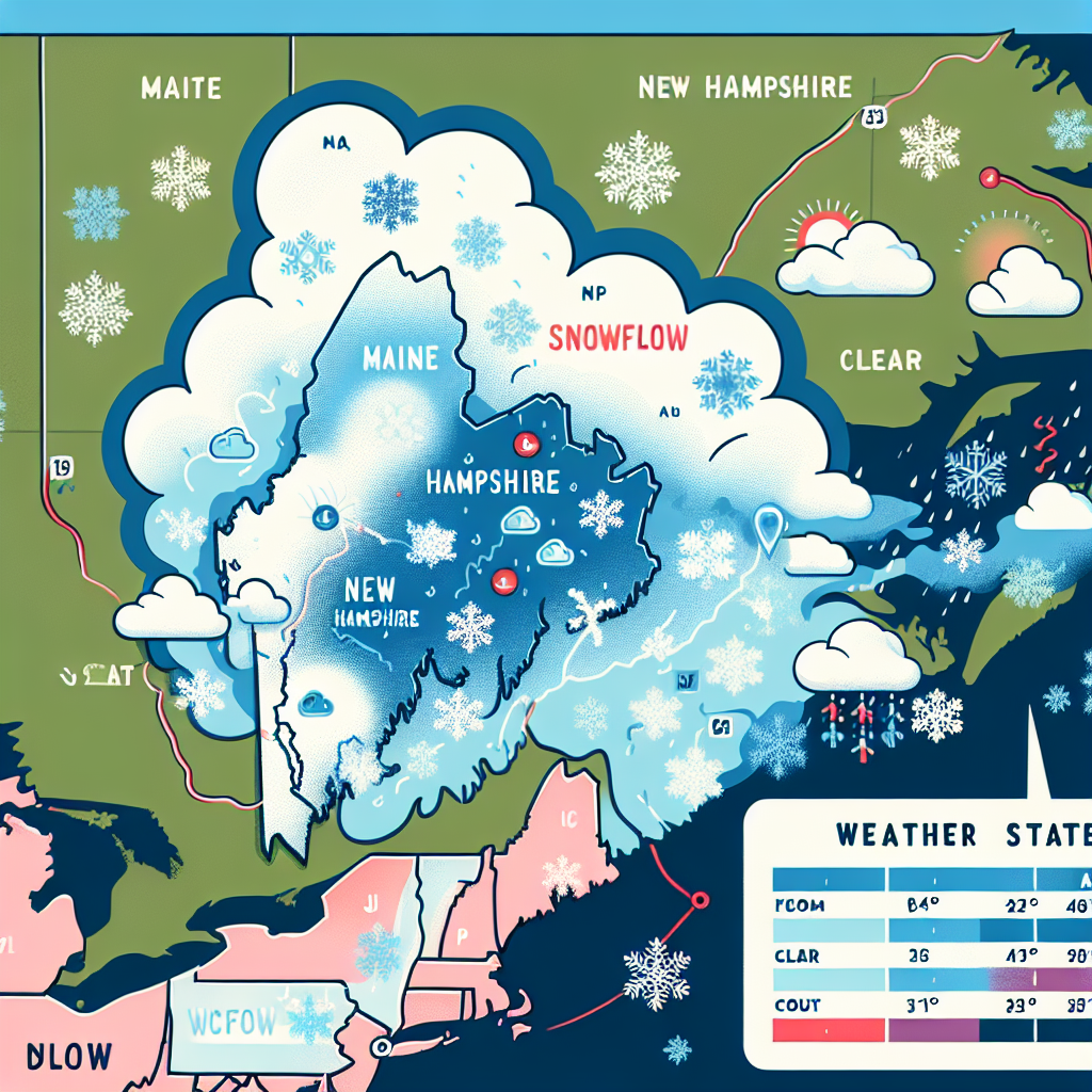 Snowfall Forecast for Maine and New Hampshire Tonight