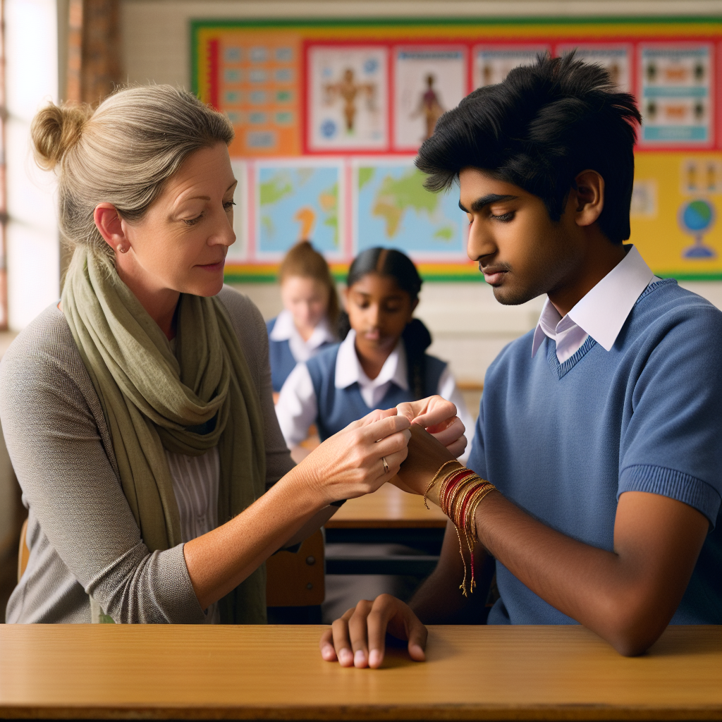 South African Teacher Removes Hindu Student's Religious Wrist Thread