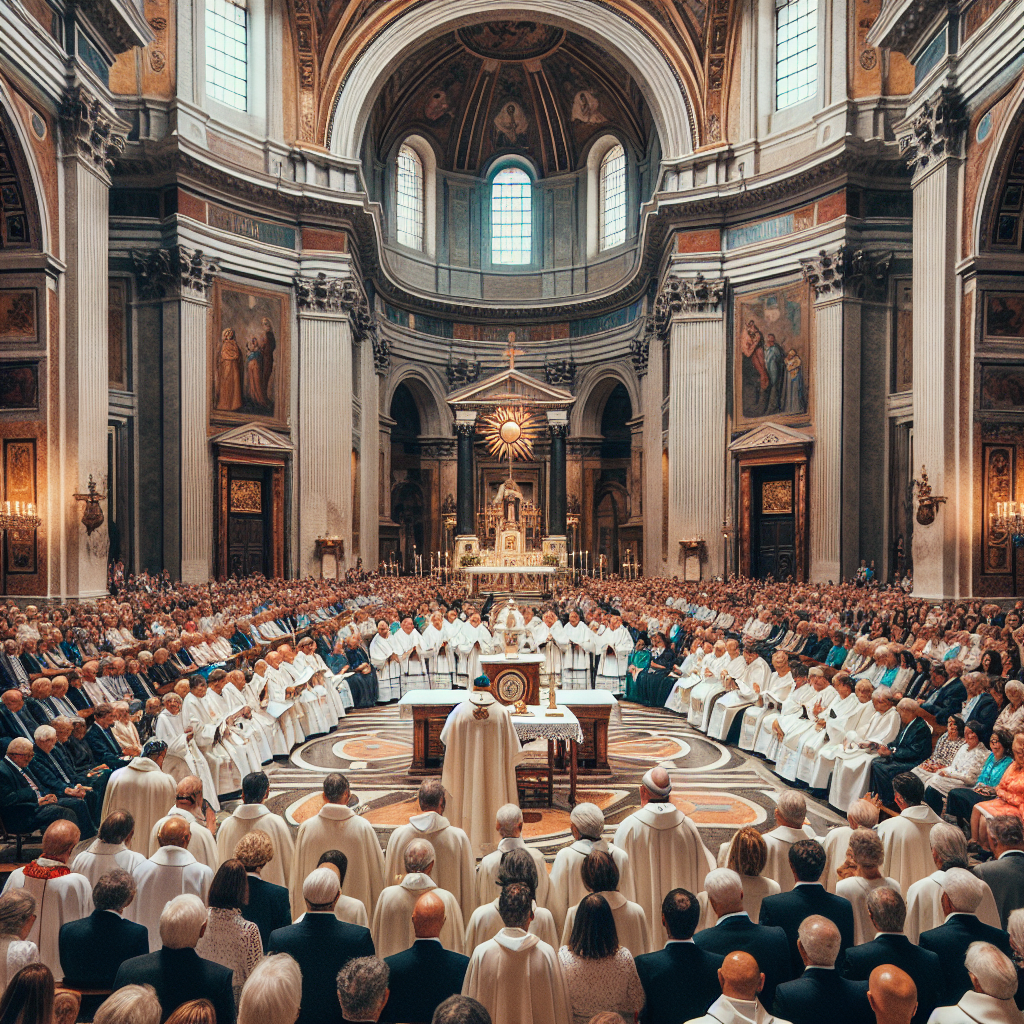 Special Service Conducted for Pope Francis in Rome