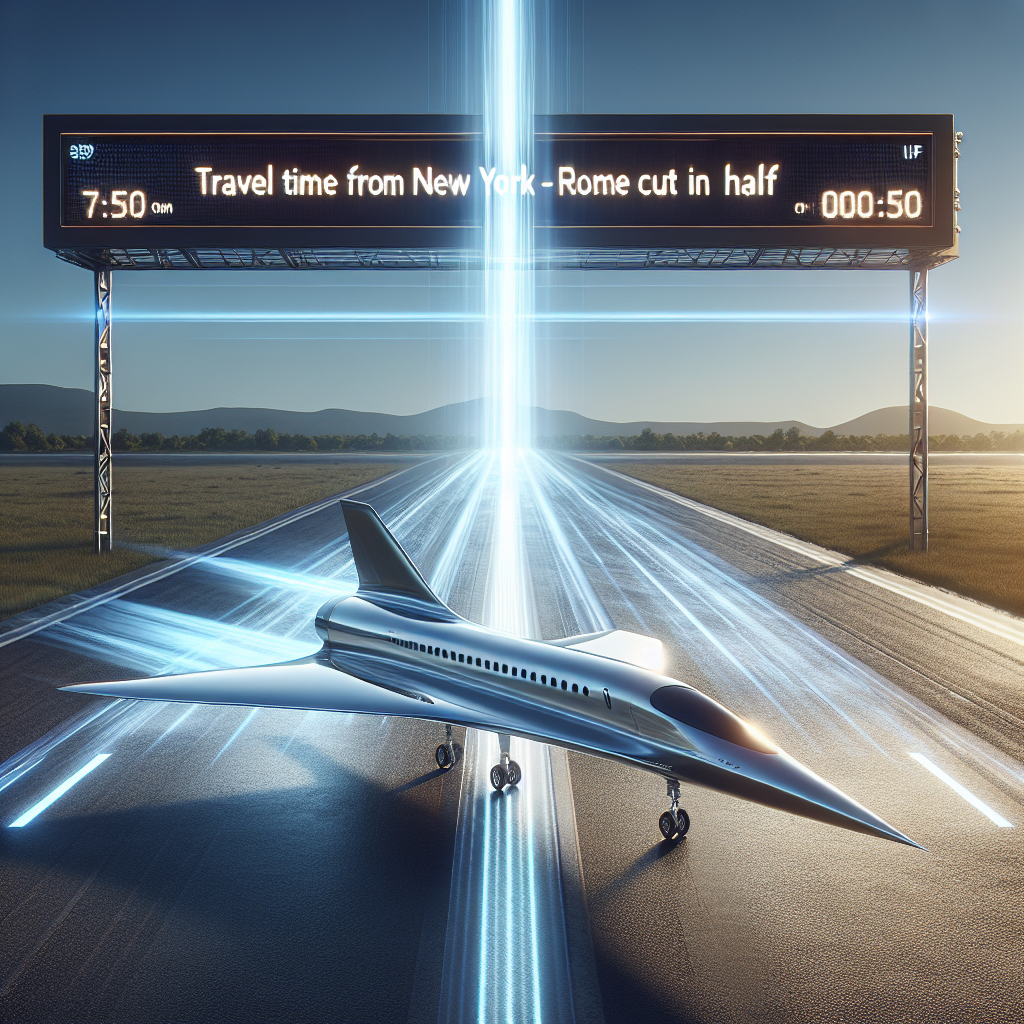 Supersonic Jet Successfully Tested, Set to Cut New York-Rome Travel Time in Half