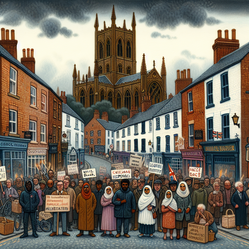 Tensions and Turmoil in a Northern UK Town Affected by Racial Unrest