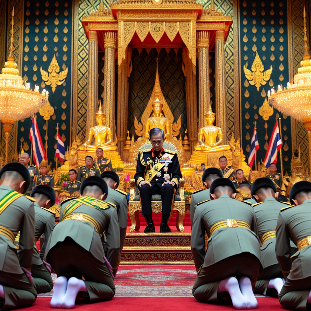 Thailand Army Leaders Show Deference to King in Ceremony