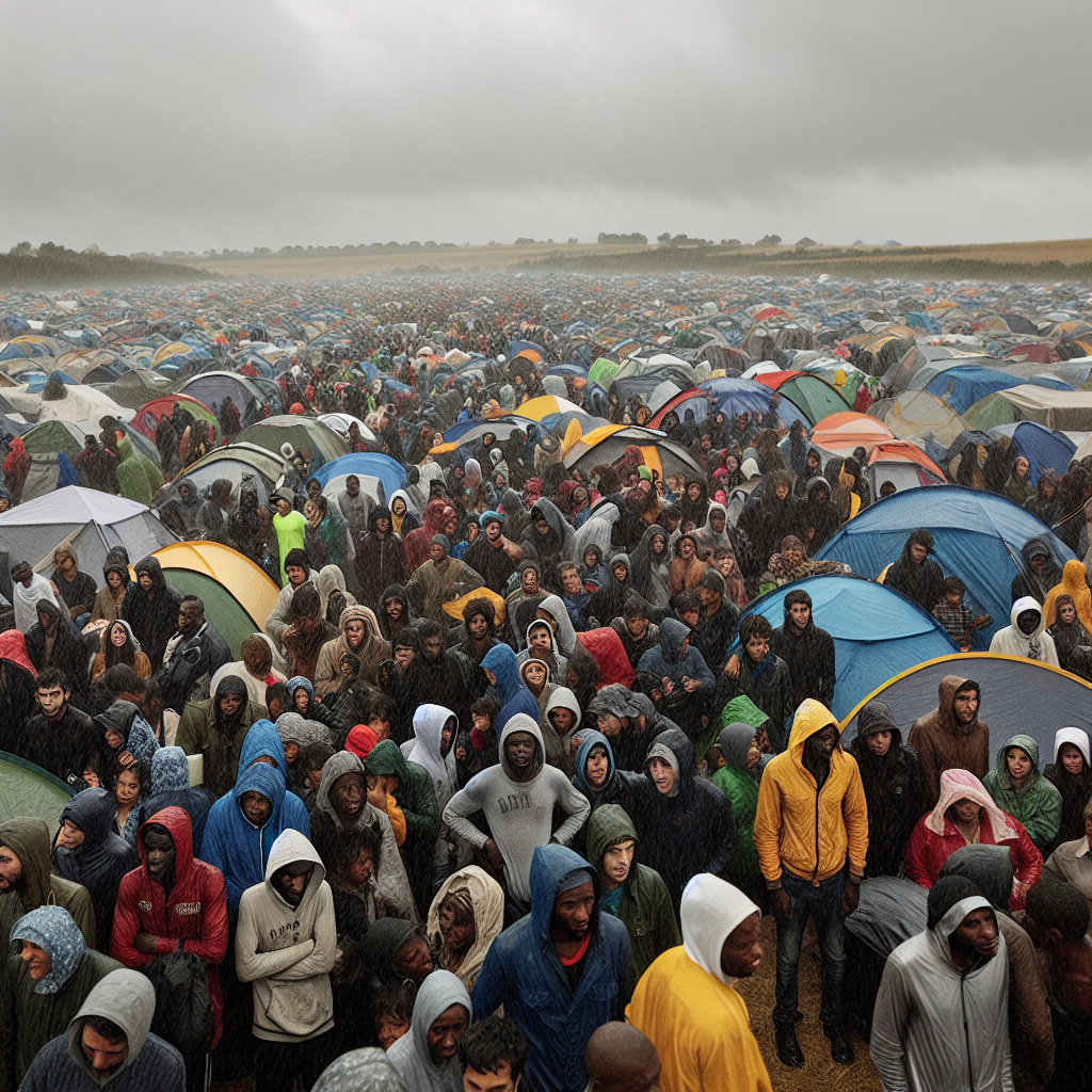Thousands Endure Harsh Weather in Gaza's Tent Camps