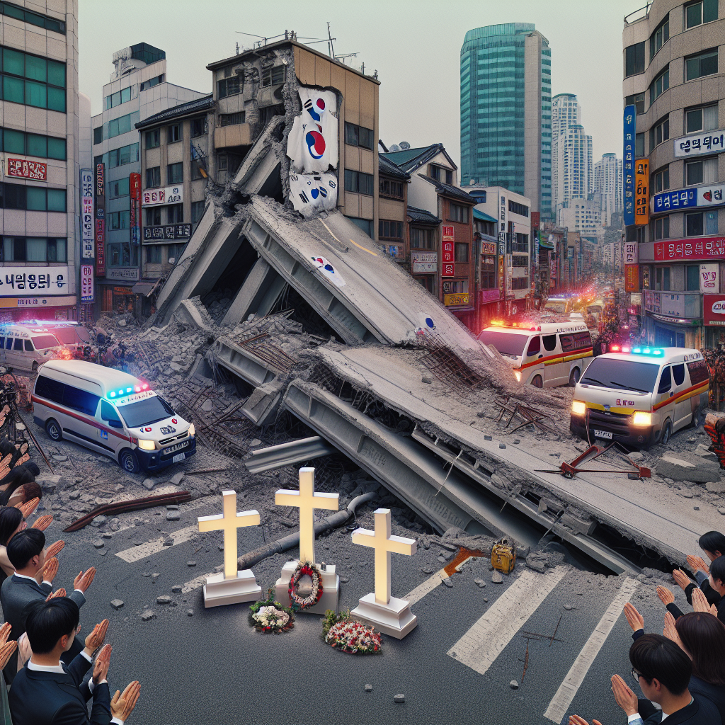 Tragic Road Collapse in South Korea Claims Four Lives