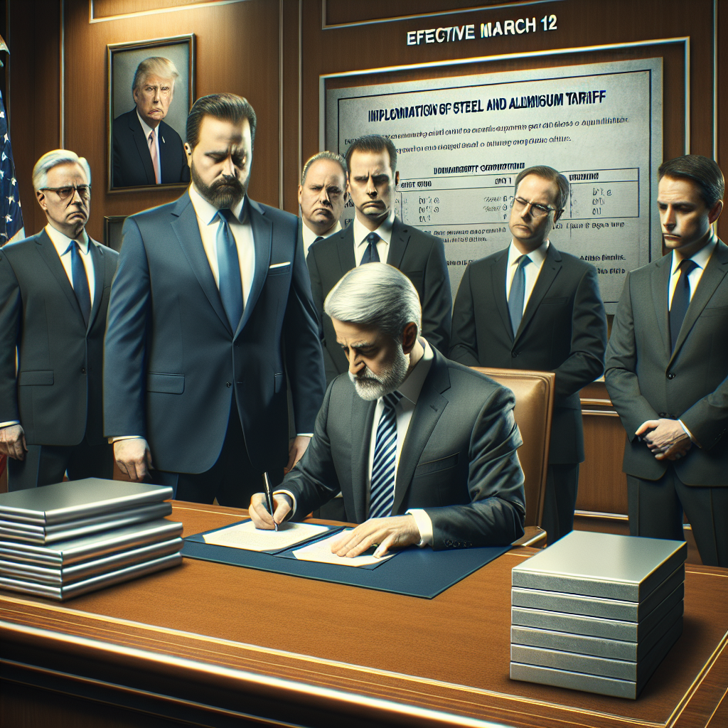 Trump Implements Steel and Aluminum Tariffs Effective March 12