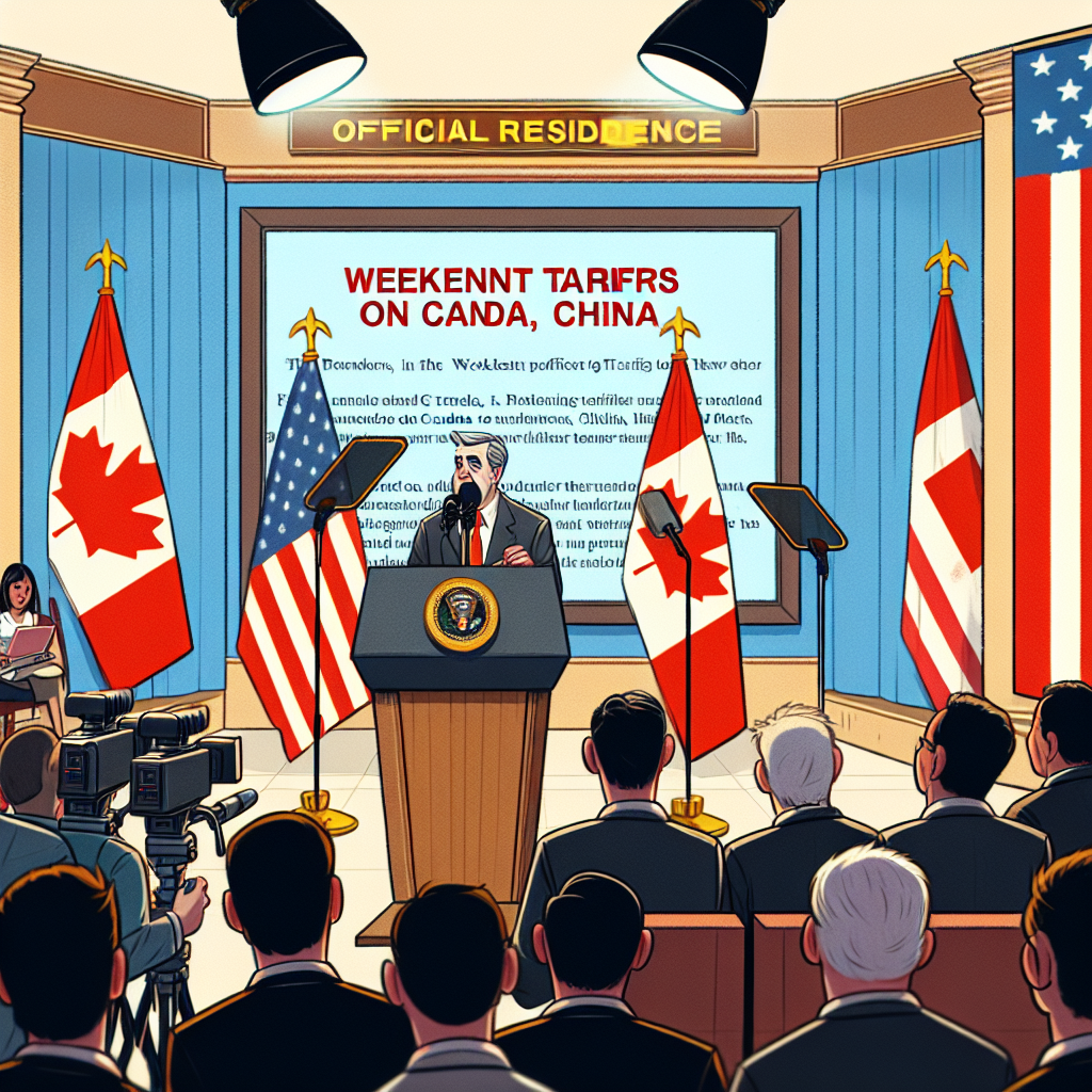 Trump to Enforce Weekend Tariffs on Canada, Mexico, and China, Says White House
