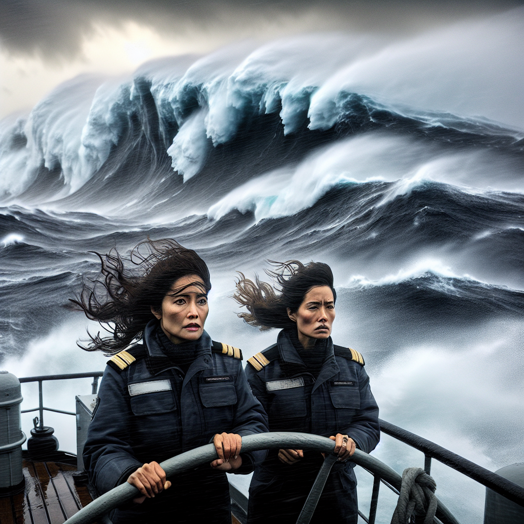 Two Female Officers Navigate Cape Horn's Fierce Winds and Towering Waves