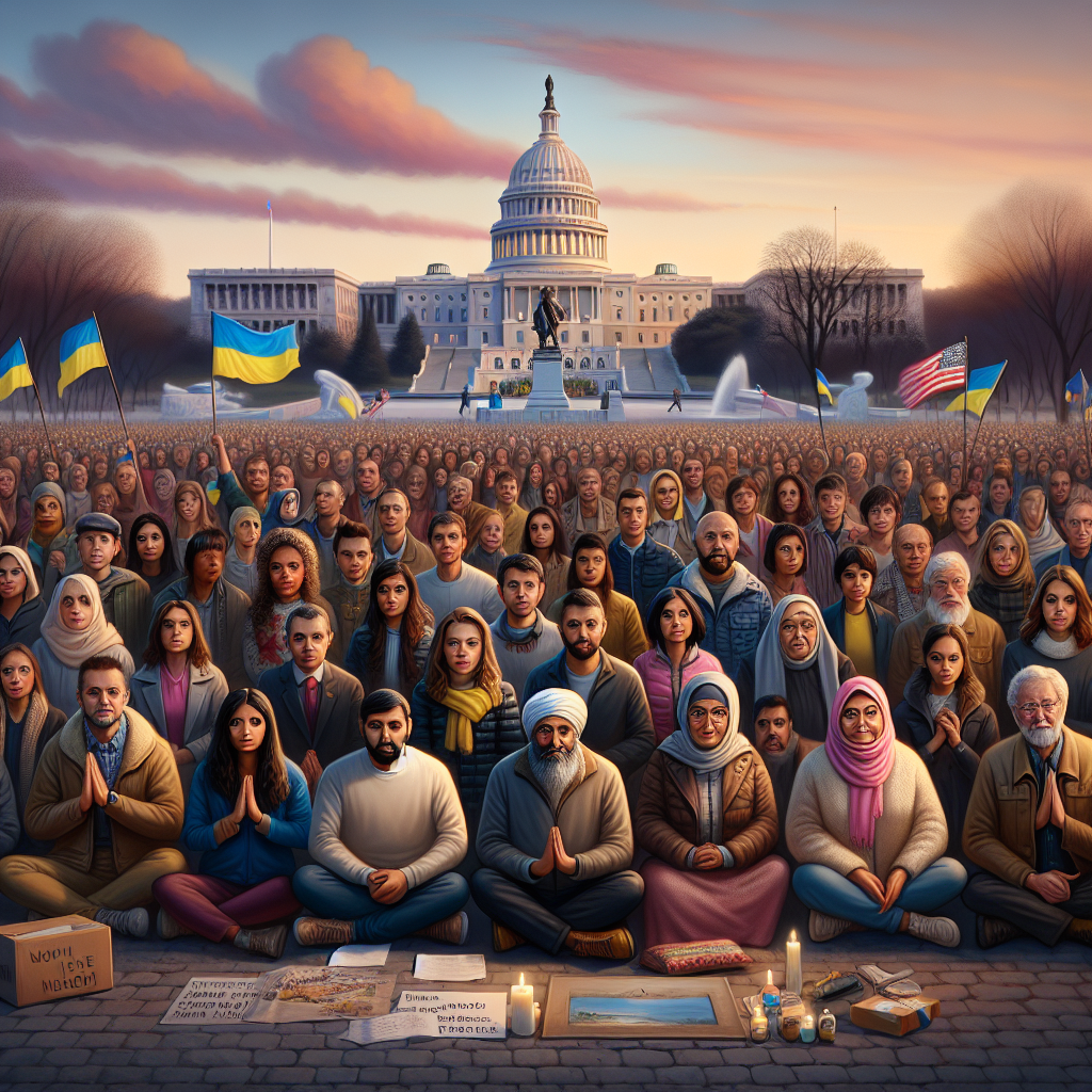 Ukraine Advocates Gather in Washington DC to Mark War's Third Anniversary